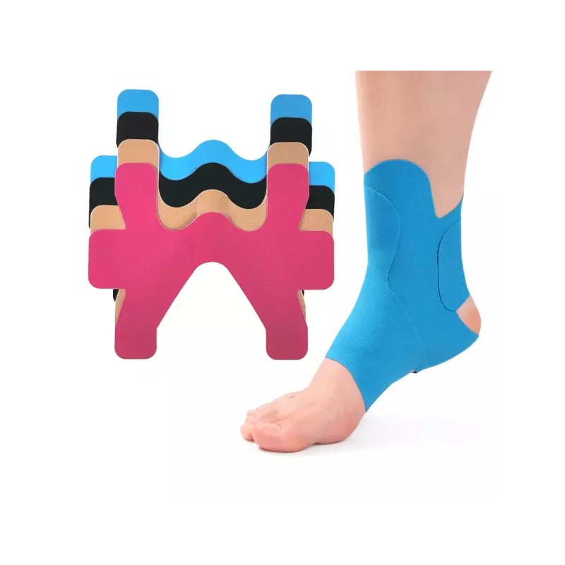 러닝 발목 보호 테이핑 운동패치 스포츠 근육테이프 [블랙] Running Ankle