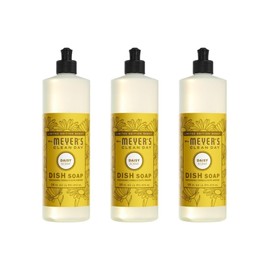 MRS. MEYER'S CLEAN DAY Liquid Dish Soap Daisy, 16 Fl Oz (Pack of 3)