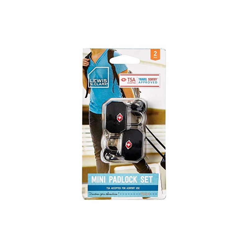 Lewis N. Clark Travel Sentry TSA Lock + Mini Padlock