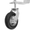 Stark Universal 8" Flat-Free Tire Gate Wheel Suspension Spring-Loaded Wood