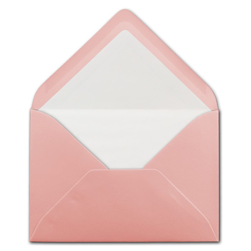 75 envelopes old pink (pink) - DIN C6 - lined
