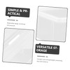 ORFOFE 2pcs Storage Box Set Transparent Organizer with Lid for