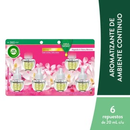 AirWick 6pk Aromatizante Eléctrico Magnolia & Cherry Blossom20ml c/u