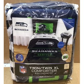 Northwest Seattle Seahawk Football Comforter Bedding Set Twin Twin-XL