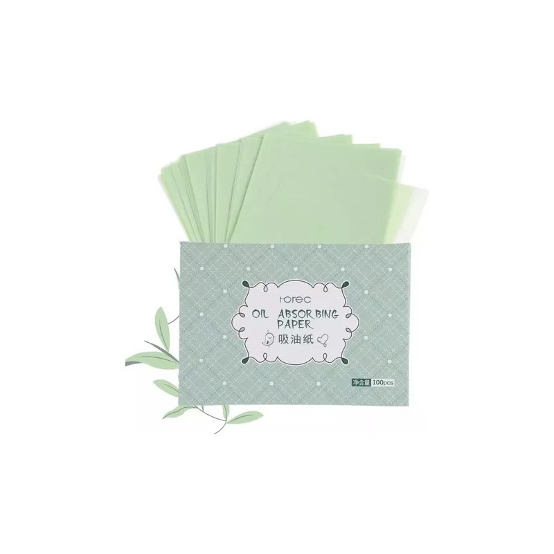 600p Papel Te Verde Absorbente Grasa Facial Elimina Brillo