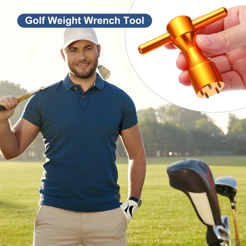 sourcing map Golf Weight Screw Wrench Tool Aluminum Alloy 5