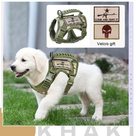 SALFSE Tactical Dog Training Harness Outdoor Working Vest Adjustable Military MOLLE Dog Vest Harness with Rubber Handle (X-Small (Pack of 1), Camo)