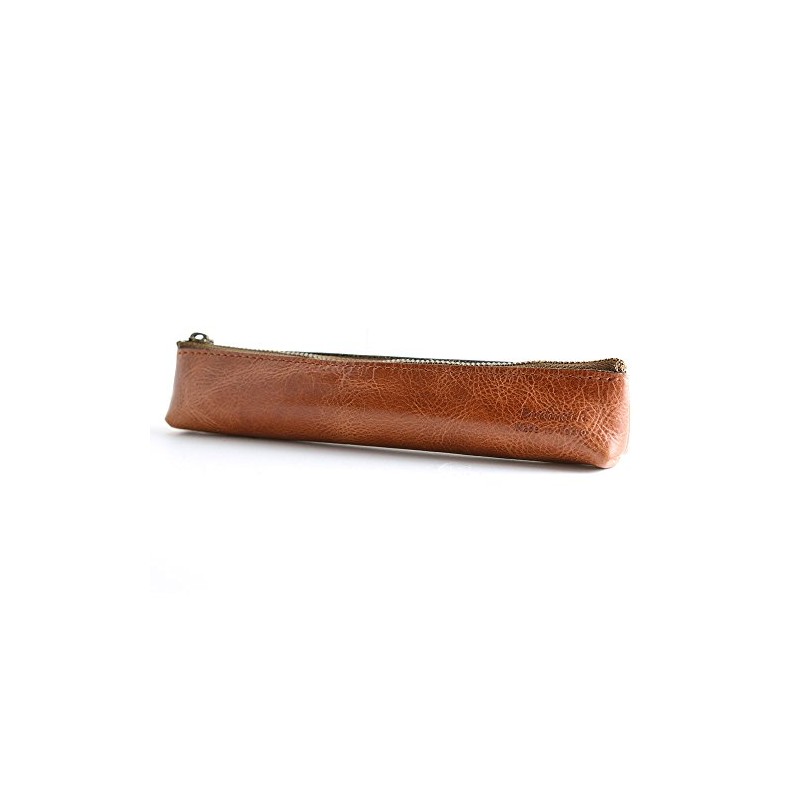 Endmark Pencil Case, Leather, Stylish, Slim, Pencil Case, Made in