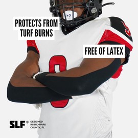 Sports SLEEFS Turf Tape (Black) - Perfect Football Arm Tape / Extra Wide Athletic Tape - Flexible, Waterproof, Ultra Sticky Kinesio / Kinetic / Kenesiology Tape