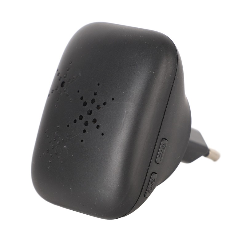 Black Self Powered Wireless Doorbell No Wiring Punching Outdoor Welcome