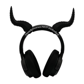 Twisted Dragon Horns for Headphones, Streamer and gamer Accessories, Gamer Gifts, Demon horns headset, gaming streaming cosplay (Black)