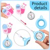 Fullhawl 8 Pcs Retractable Nurse Watch Gift Clip on Hanging