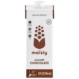 Maizly Chocolate Corn Milk, Non-GMO, Plant-Based & Non-Dairy Chocolate Flavored Drink, Gluten & Dairy-Free Alternative to Whole Milk, Kosher Drink for Kids & Adults, 946 ml