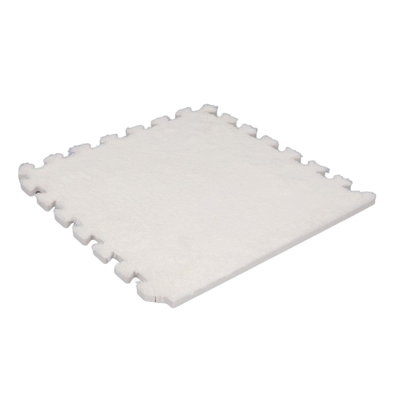 10pcs Plush Foam Floor Mat Thickened Cuttable Interlocking Carpet Tiles