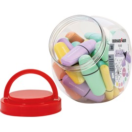Eberhard Faber 551430 Mini Highlighter Pastel 30 Marker Pens in Candy Box with Chisel Tip
