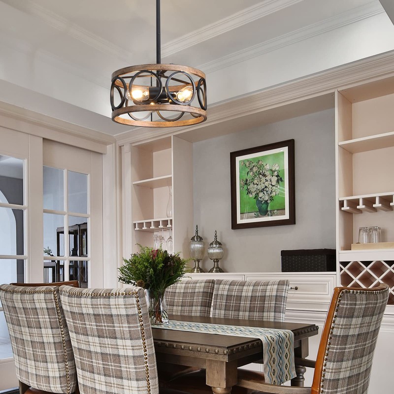 Galtlap Semi Flush Mount Ceiling Light, 3-Lights Modern Farmhouse Ceiling