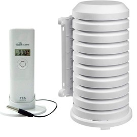 TFA Dostmann 30.3302.02 WeatherHub T/F Transmitter with Professional Cable Sensor Waterproof Transmitter 30.3302.02 + 98.1114 Protective Case