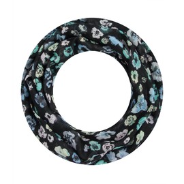 Majea Loop Scarf Women's Tube Scarf Neckerchief Narrow Loop Scarf (880051), Black (black 1)