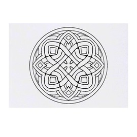 Azeeda 'Keltischer Kreis' Temporäres Tattoo - Hautfreundlicher & Ungiftiger Abziehbild · Wasserfest (TO00066069)