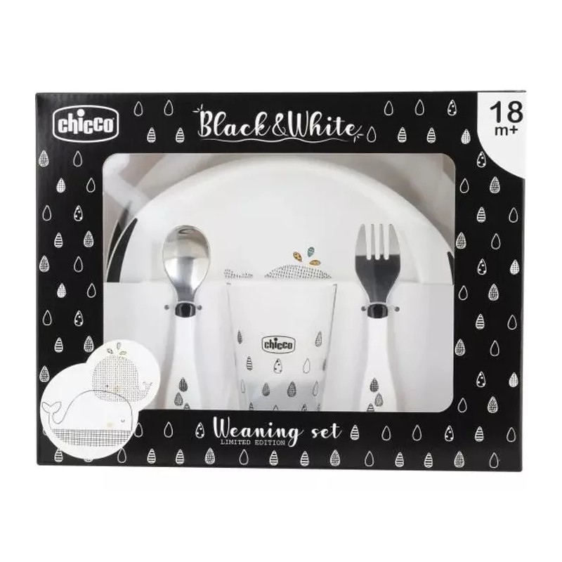 Chicco Set Alimentacion Chicco Plato Vaso Entrenador Cuchara 18m+