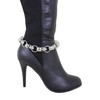 Unbranded Women Silver Metal Chain Boot Bracelet Bling Shoe Anklet