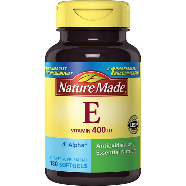 Nature Made Vitamin E 400IU, 180 Softgels (Pack of 2)