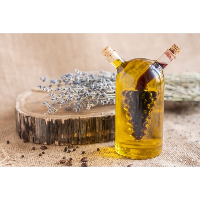 Fox Run 7050 Run Grape Motif Oil and Vinegar Cruet