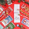 SULOLI 16PCS Kids Christmas Xmas Pencils with Erasers & Mini