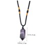 Ipetboom Natural Amethyst Crystal Pendant Necklace for Women Unique Healing