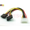 POPESQ® A4075 SATA Adaptor Molex 2 x SATA Female Molex