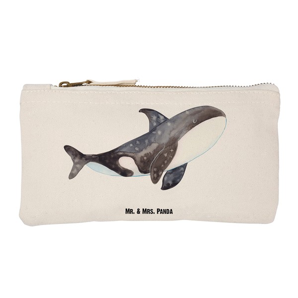 Mr. & Mrs. Panda Orca Make-Up Bag, White, Hand Drawn
