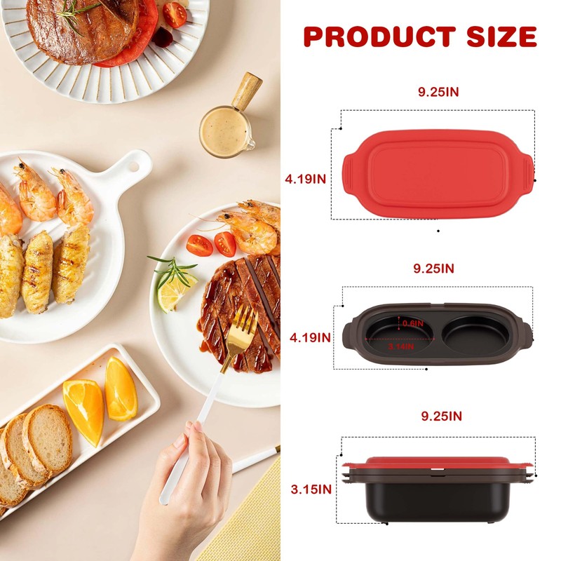 Microwave Egg Cooker & Microwave Grill Pan 3 Pcs with