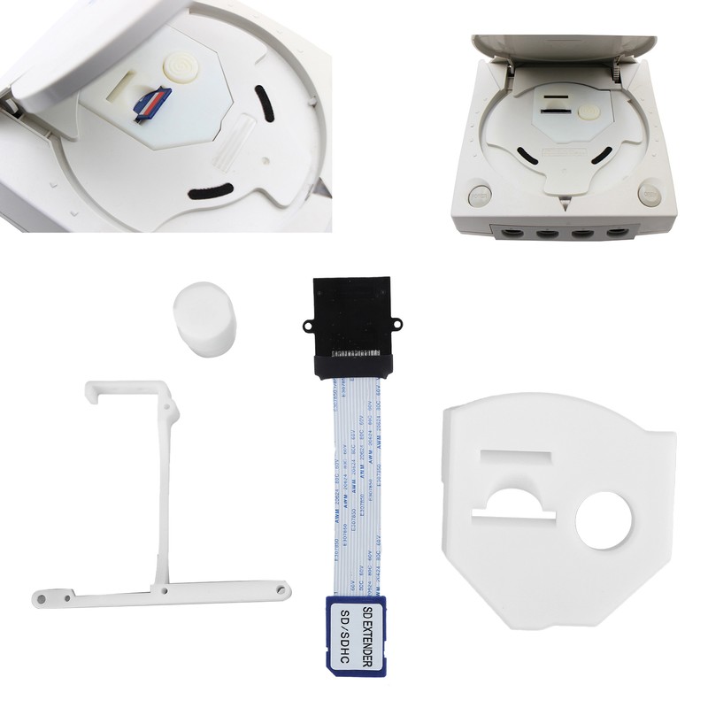 Memory Card Install Three Dimensional Print Extender Adapter for Sega