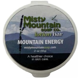 Mountain Energy - Solid Lotion Bar - Made with Natural Oils and Butters by Misty Mountain Soap Co.