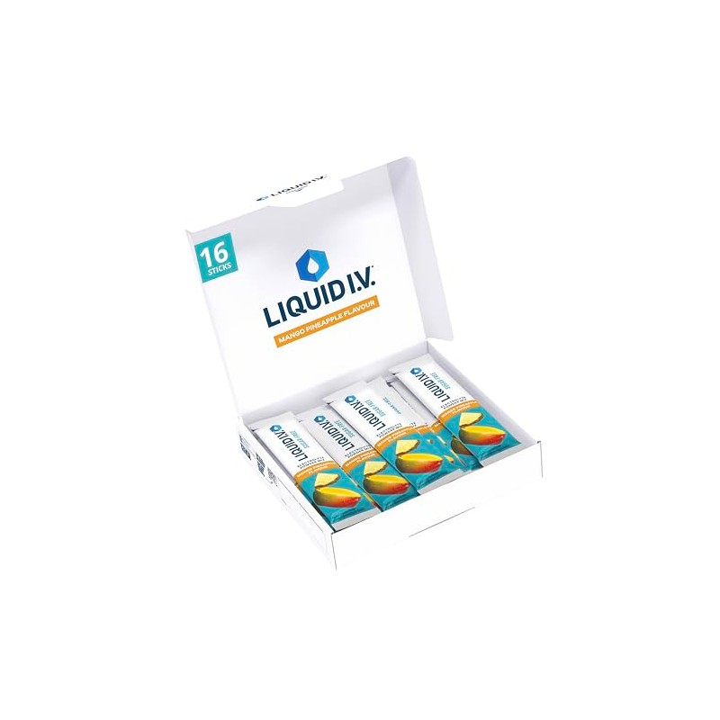 Liquid I.V. Sugar Free Electrolyte Powder Mix, Mango Pineapple Flavour,
