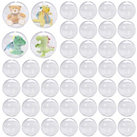 TANEMUDO 320 Pcs Gumball Vending Machine Capsules 2 Inch Empty Round Capsules Plastic Small Capsules Toy Classic Capsules Toy Clear Capsules Containers for Prizes Party Favors Supplies
