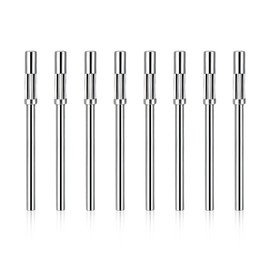 Mini Mandrel Nail Bit, 8PCS 3mm Small Stainless Steel Drill Bits with 3/32 Shank for Acrylic Nails Manicure Pedicure Tool