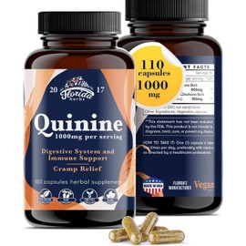 FLORIDA HERBS Herbal Quinine Tablets | Cinchona Bark Extract Supplement | Vegan, Non-GMO | 110 Count