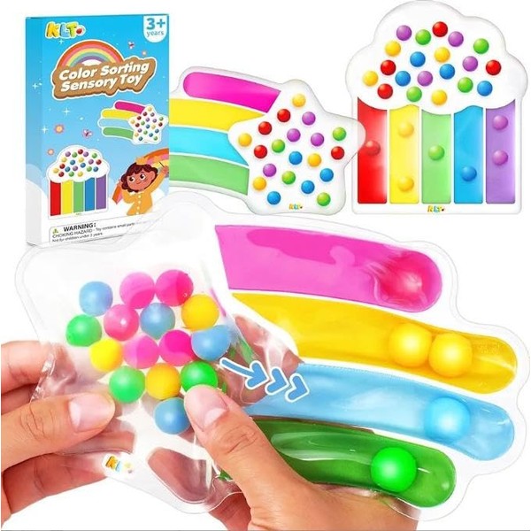 Fidget Toys, Colour Sorting Toy, Anti-Stress Toy, Sensory Toy, ADHD,