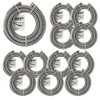 HQRP 2-Pack Universal Premium Braided Stainless Steel Refrigerators/Ice Makers Hoses