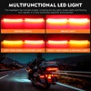 JMTBNO Motorcycle Saddlebag Tail Lights LED Rear Sequential LED Running