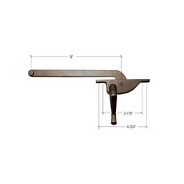 CRL Bronze 9" Right Hand Teardrop Series Casement Window Operator by CR Laurence