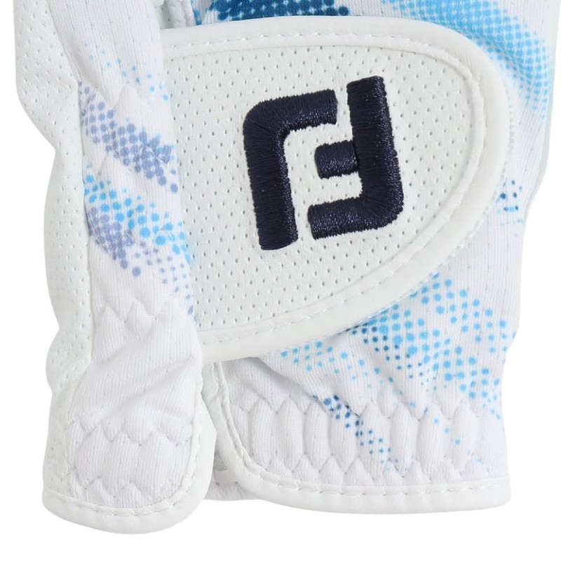 FootJoy Staycool EX Men's Golf Gloves, White/Navy, 8.7 inches (22