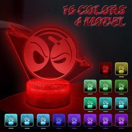 NIEBYI 3D Night Light,16 Colors Illusion Table Lamp,Bedroom Bedside Room Home Decor Gift for Teen Boys Girls Birthday Christmas Party Festival Gifts