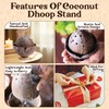 HOME INFINIX Handmade Coconut Shell DHOOP Stand – Eco-Friendly Natural