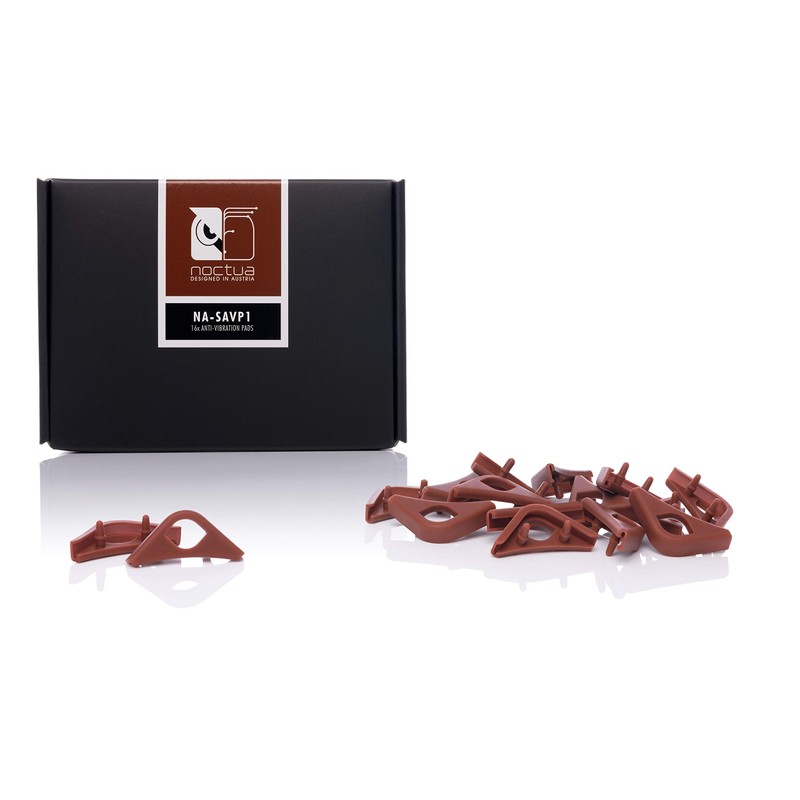 Noctua NA-SAVP1, Anti-Vibration Pads for 120/140mm Noctua Fans (16-Pack, Brown)