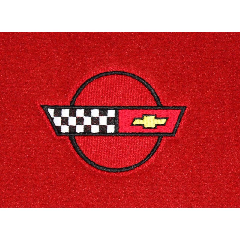 AFM NEW! Red Carpet Deck MAT 1984-1996 Corvette With Embroidered