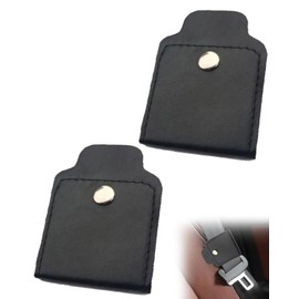 BNREOZA 2 Stück Leder Sicherheitsgurt Clip, Auto Sicherheitsgurt Versteller Universal Auto Sicherheitsgurt Clip Sicherheitsgurt Versteller für entspannende Schulter Nacken und Hals