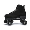 Black Roller Skates Outdoor Suede Quad Skates for Women and