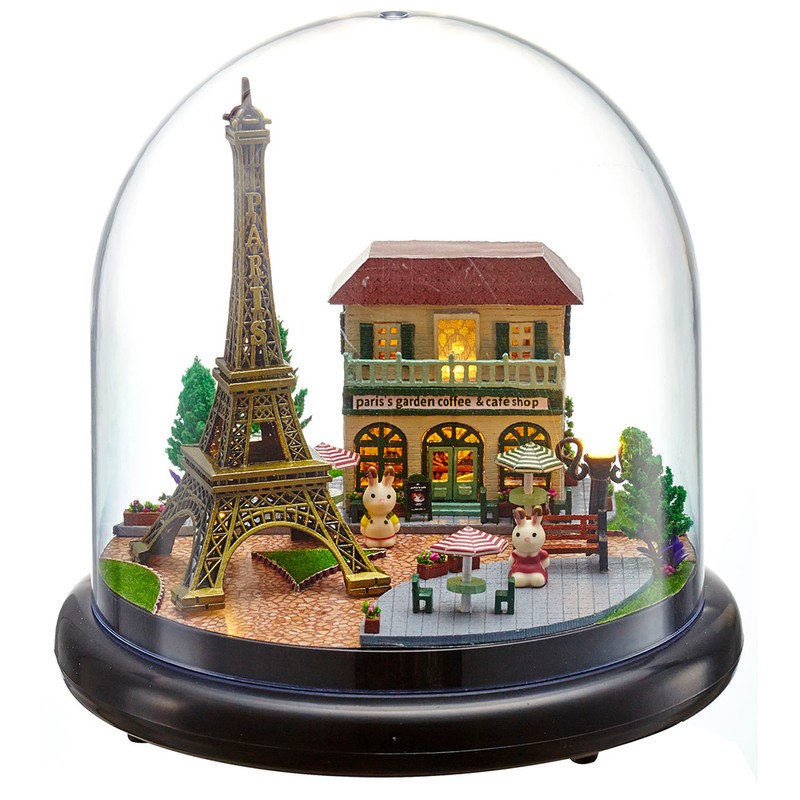 DIY Doll House Music Box Miniature House Toy Kit with